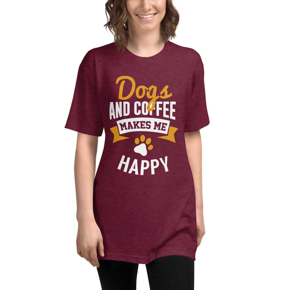 Dogs And Coffee Makes Me Happy Shirt