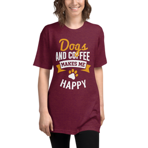 Dogs And Coffee Makes Me Happy Shirt