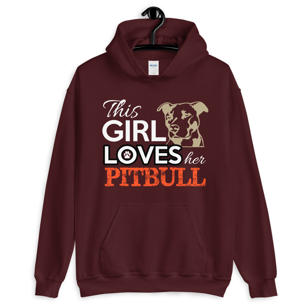 This Girl Lovers het Pitbull Hoodie