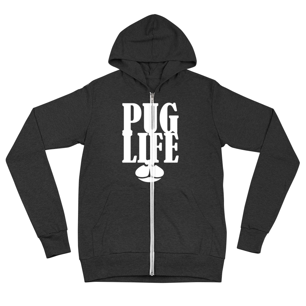 PUG Life Unisex zip hoodie