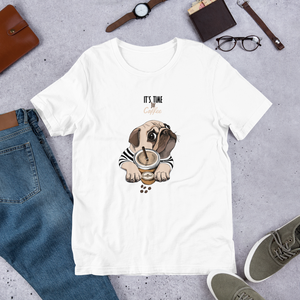 It's coffee time. New and cool Unisex t-shirt for you. Short-Sleeve.