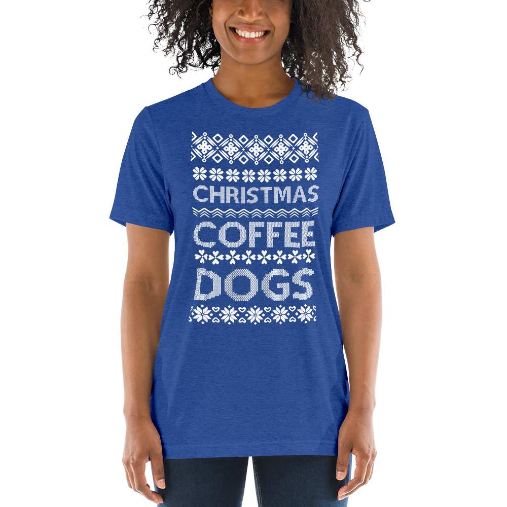 Christmas Coffee Dogs T-shirt