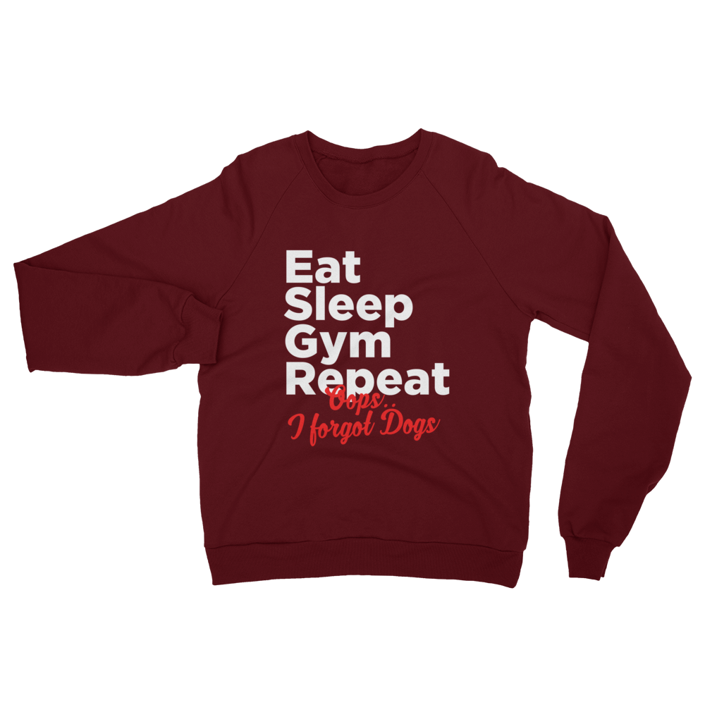 Eat Sleep Gym Repeat  Sweatshirt