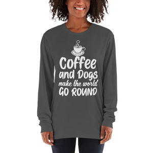 Coffee And Dogs Make the World Go Round  t-shirt