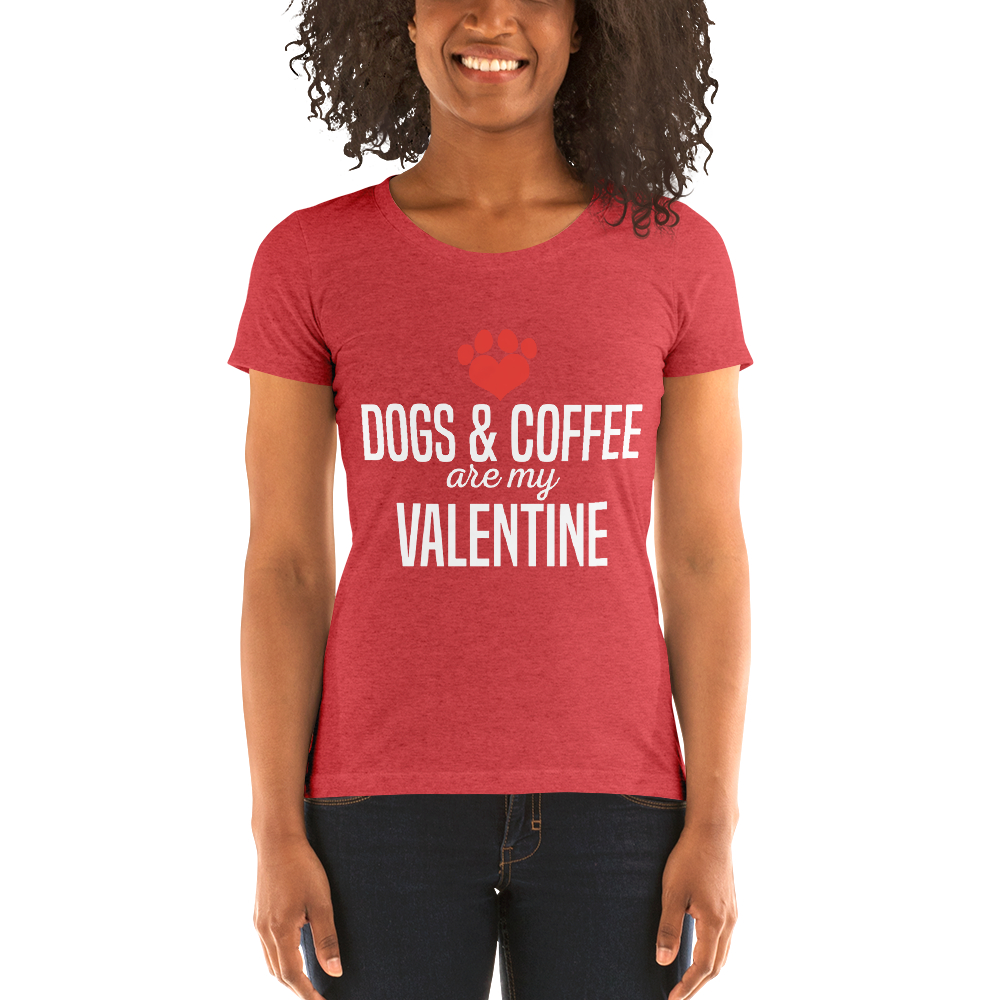 Dogs & Coffee Are My Valentine T-shirt