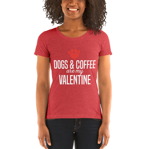 Dogs & Coffee Are My Valentine T-shirt