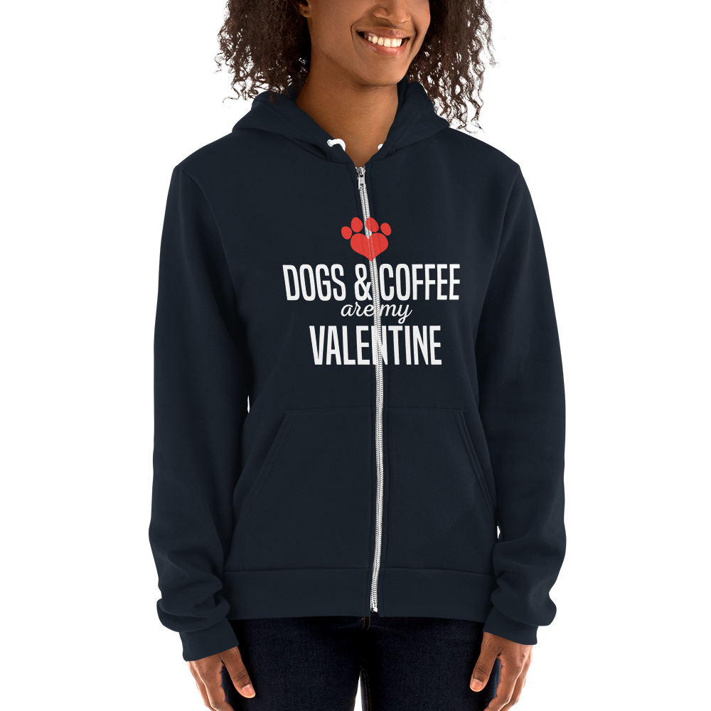 Dogs & Coffee are my valentine Hoodie sweater