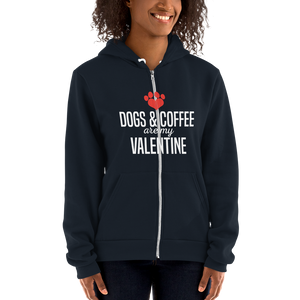 Dogs & Coffee are my valentine Hoodie sweater