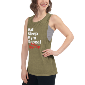 Ear Sleep Gym Repeat Ladies’ Muscle Tank