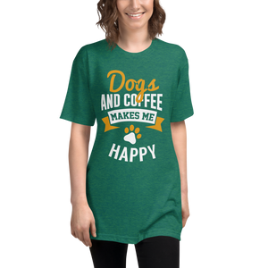 Dogs And Coffee Makes Me Happy Shirt