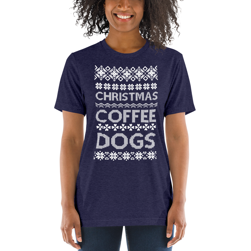 Christmas Coffee Dogs T-shirt