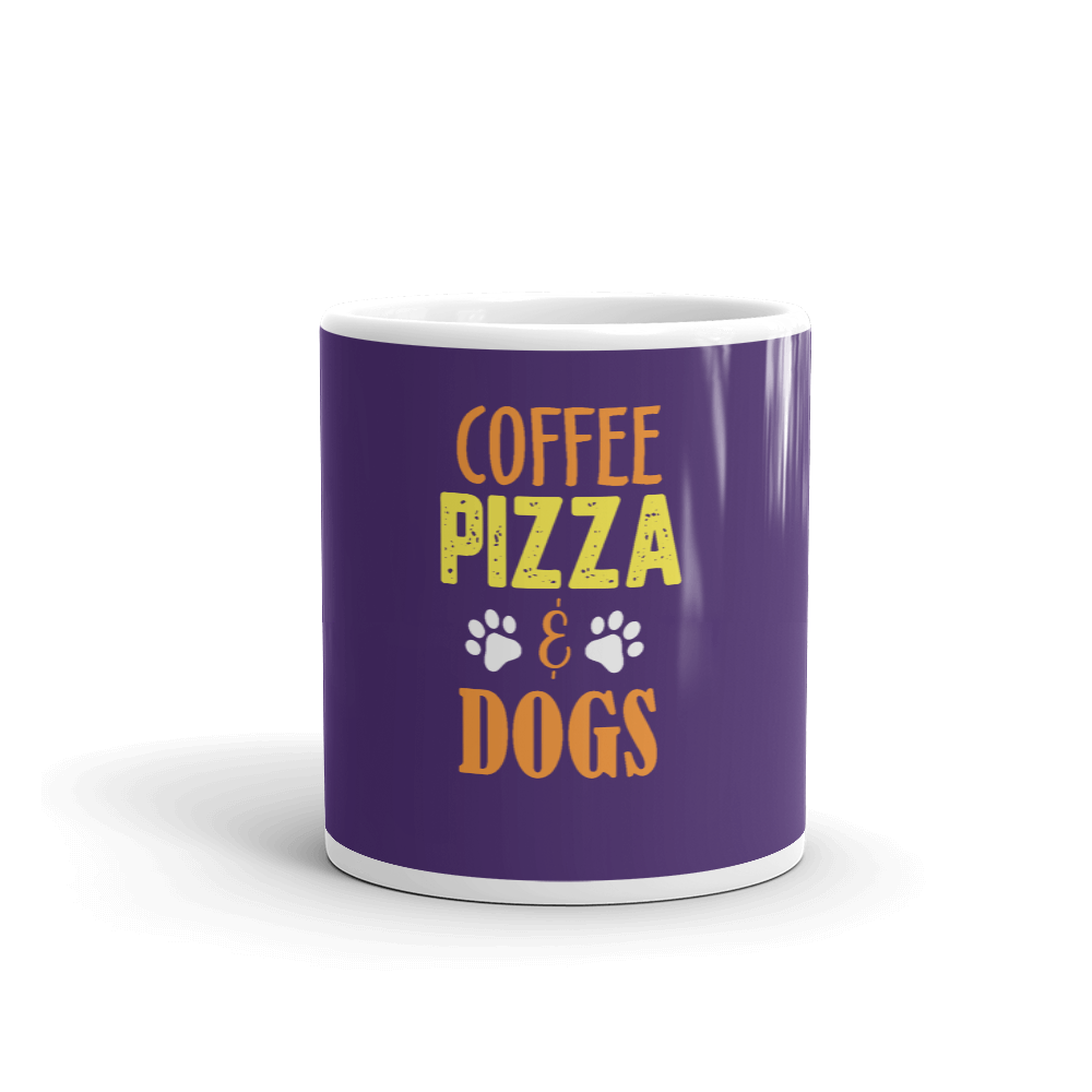 Coffee Pizza & Dogs Mug