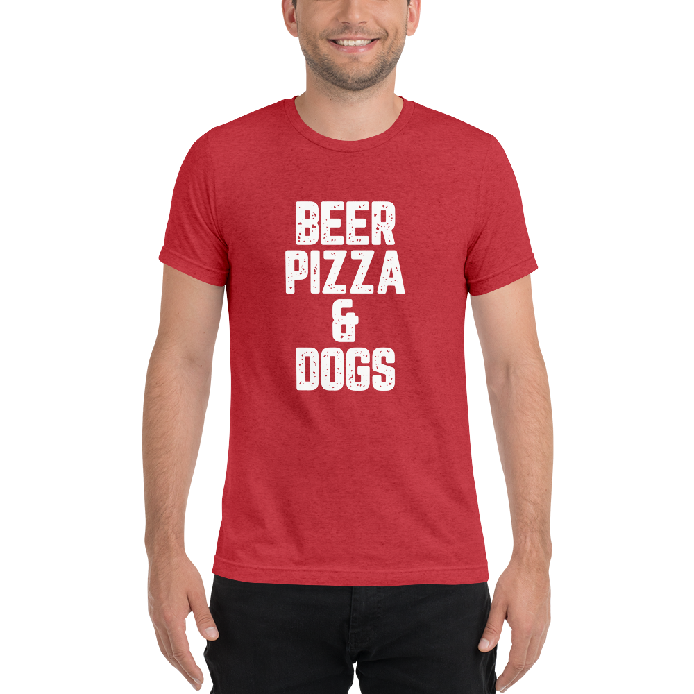 Beer Pizza & Dogs Short sleeve t-shirt