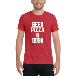 Beer Pizza & Dogs Short sleeve t-shirt