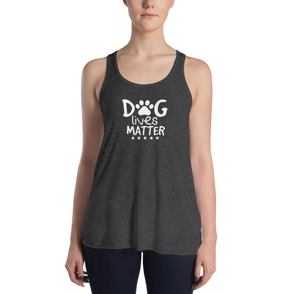 Dog Lives Matter Flowy Racerback Tank