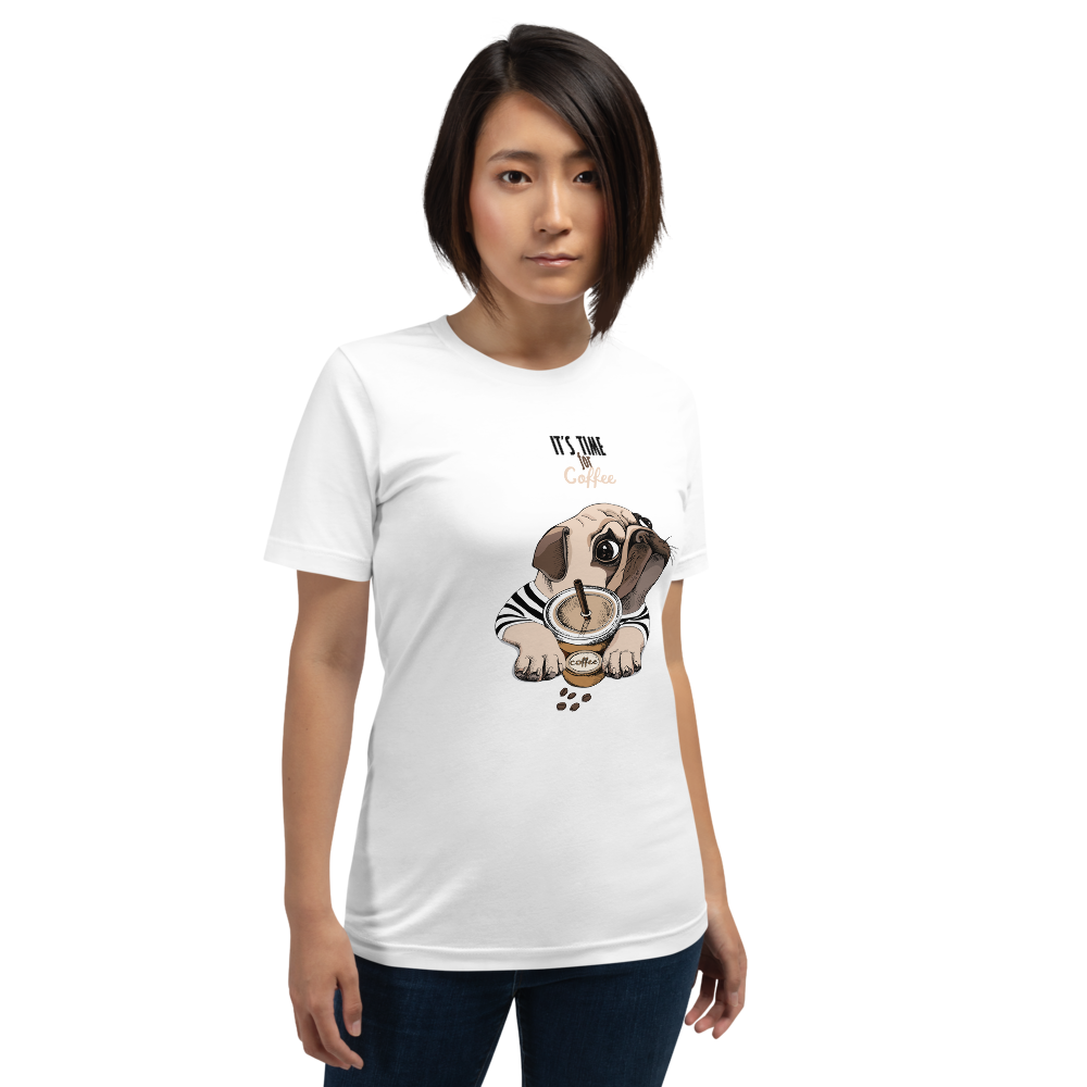 It's coffee time. New and cool Unisex t-shirt for you. Short-Sleeve.