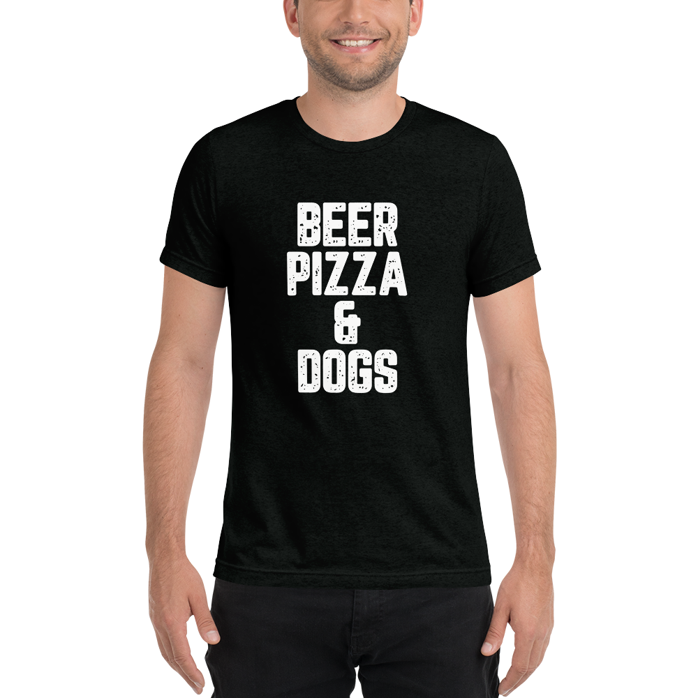 Beer Pizza & Dogs Short sleeve t-shirt