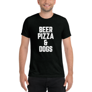 Beer Pizza & Dogs Short sleeve t-shirt