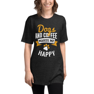 Dogs And Coffee Makes Me Happy Shirt