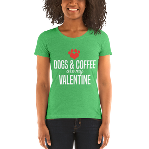 Dogs & Coffee Are My Valentine T-shirt