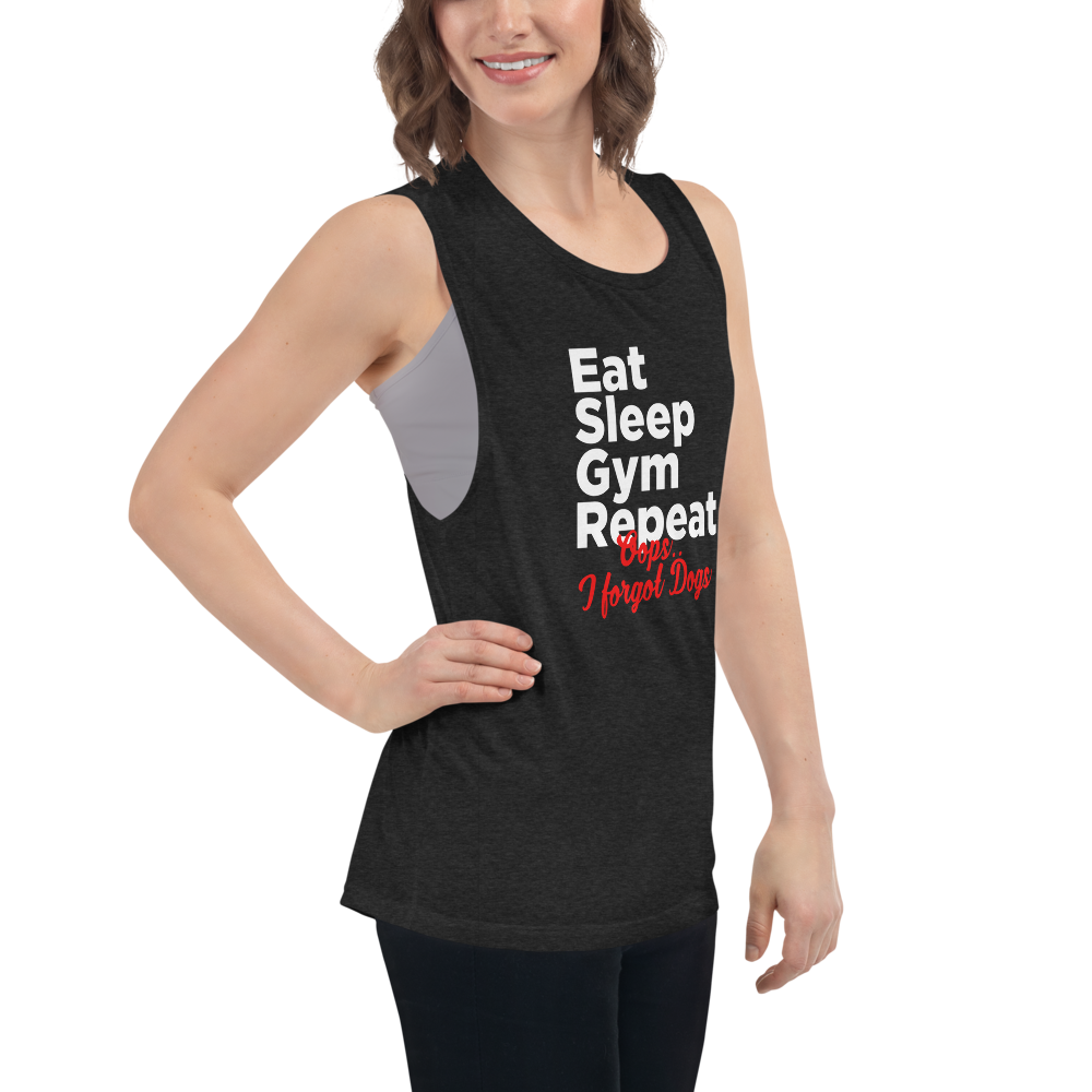 Ear Sleep Gym Repeat Ladies’ Muscle Tank