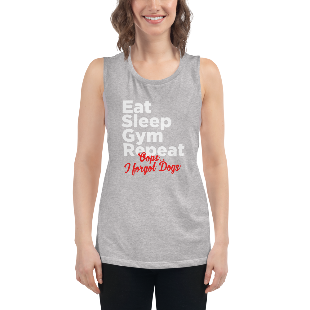 Ear Sleep Gym Repeat Ladies’ Muscle Tank