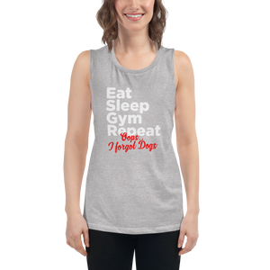 Ear Sleep Gym Repeat Ladies’ Muscle Tank