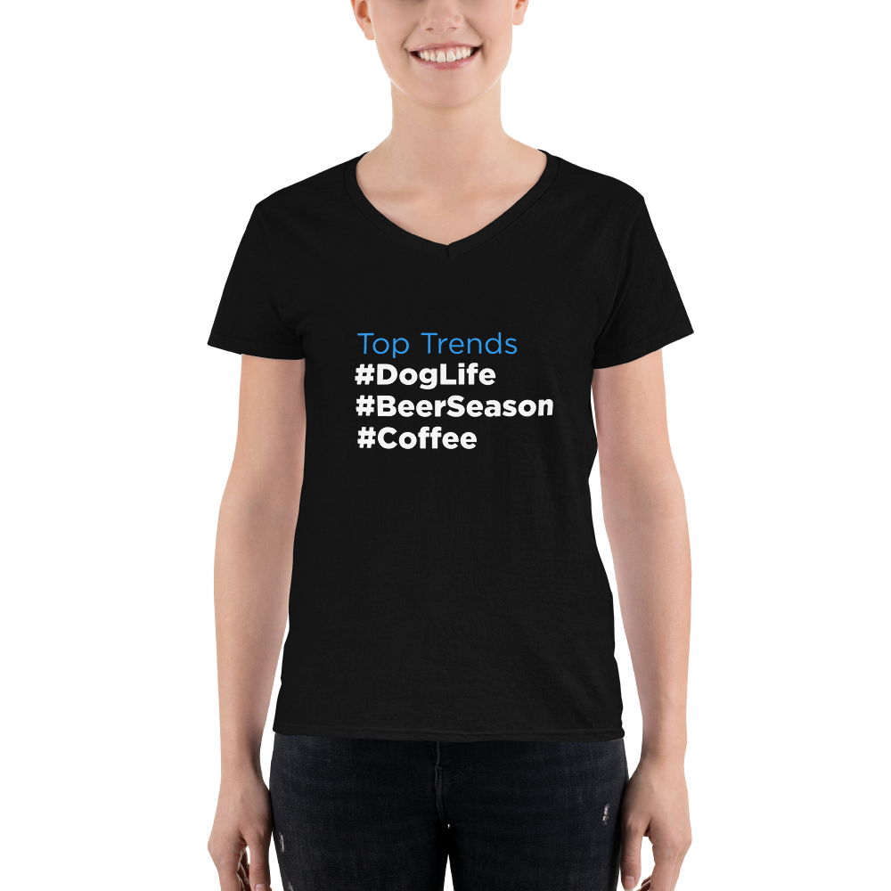 Top Trends Dog Life V-Neck Shirt