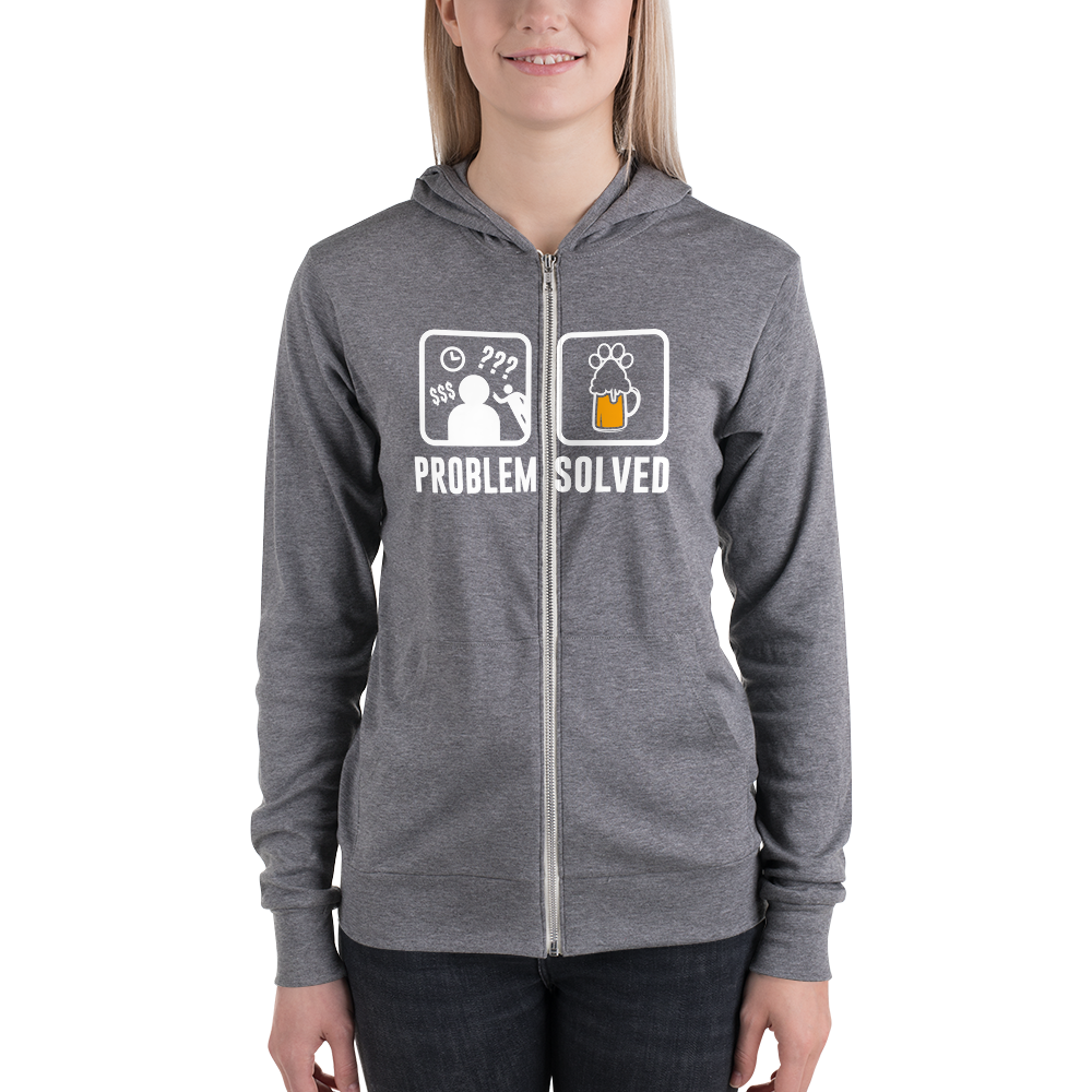 Problem Solved zip hoodie
