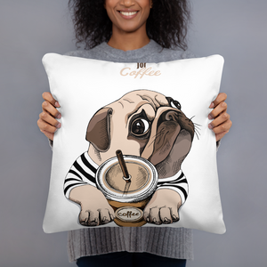 "It's coffee time." Basic cool Pillow