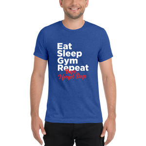 Eat Sleep Gym Repeat Short sleeve t-shirt