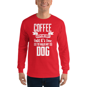 Coffee Keeps me busy untill it's Time to walk my dog T-Shirt