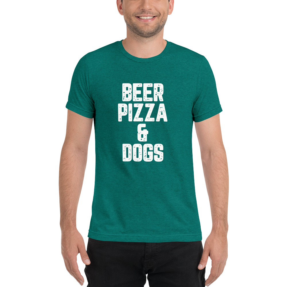 Beer Pizza & Dogs Short sleeve t-shirt