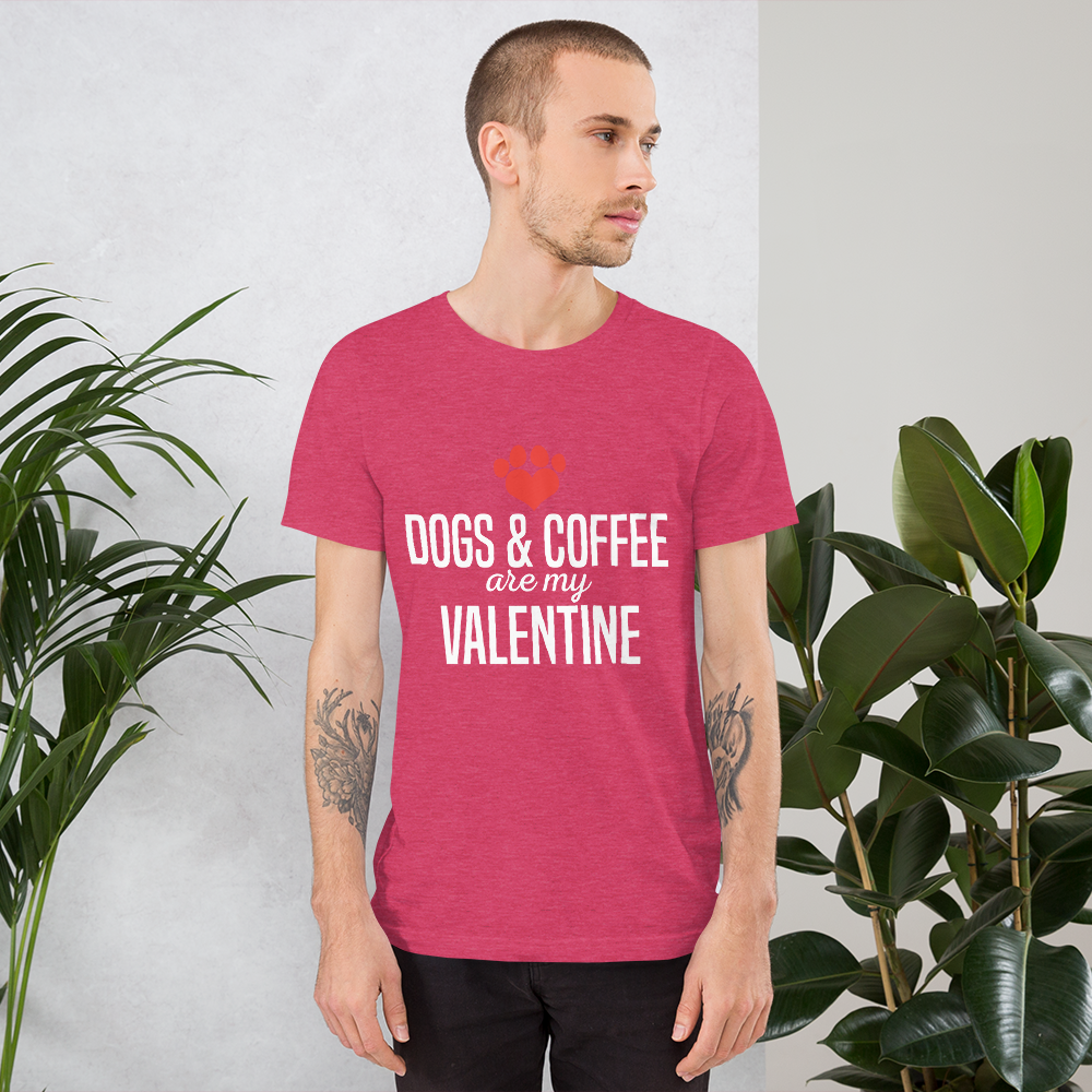 Dogs & Coffee Are My Valentine T-Shirt