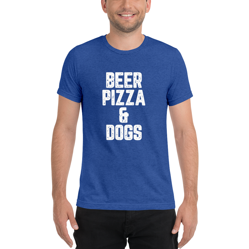 Beer Pizza & Dogs Short sleeve t-shirt