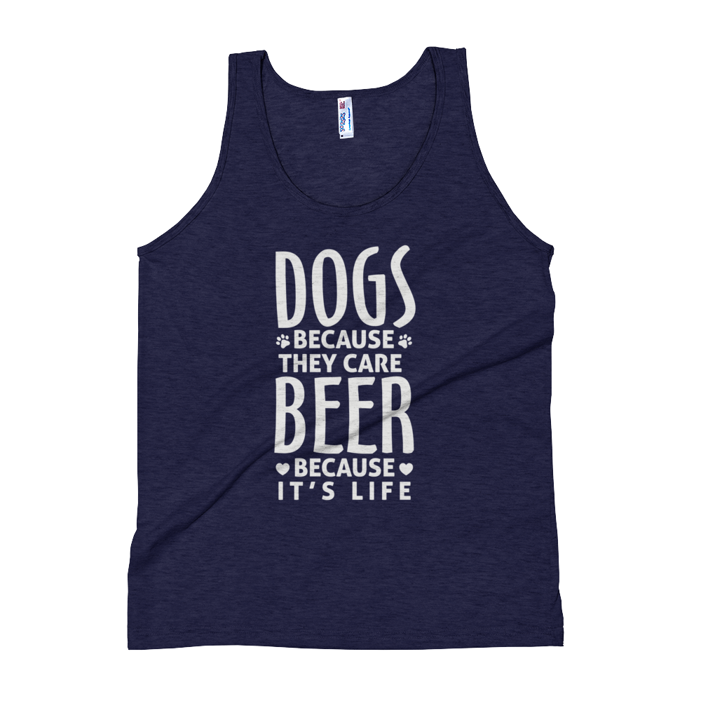 Dogs Because they care Tank Top