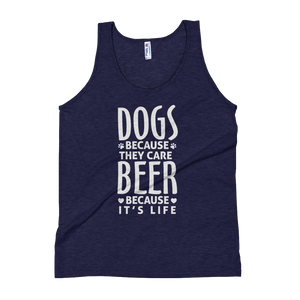 Dogs Because they care Tank Top