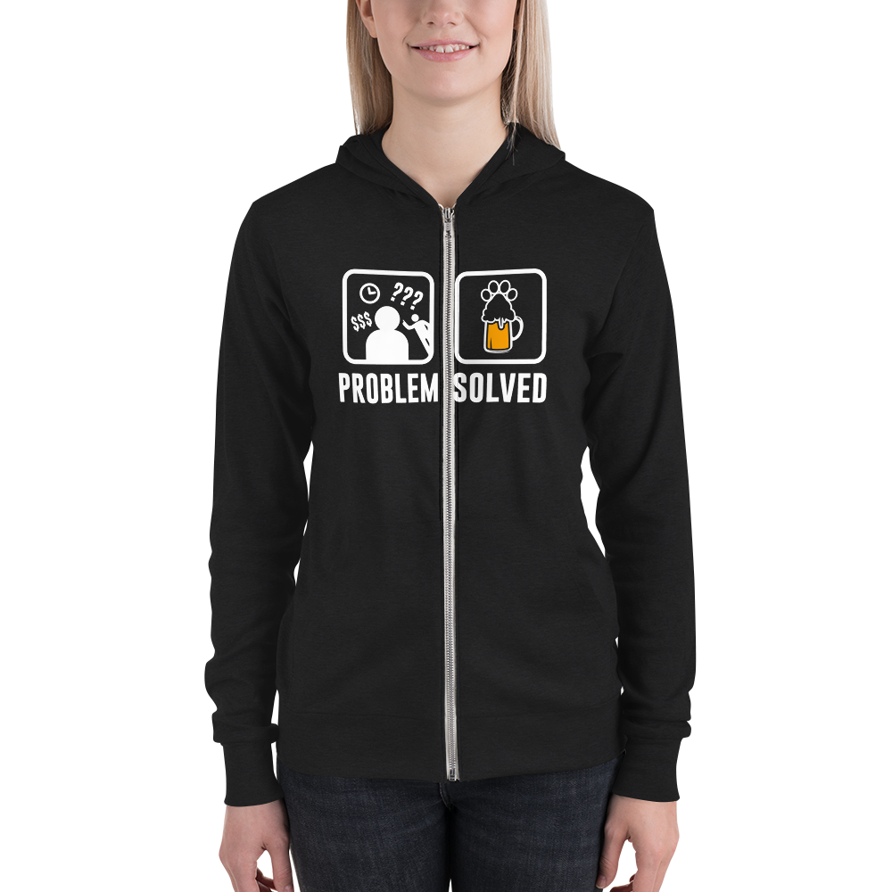 Problem Solved zip hoodie