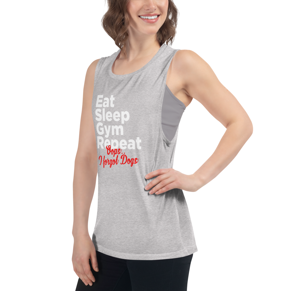 Ear Sleep Gym Repeat Ladies’ Muscle Tank