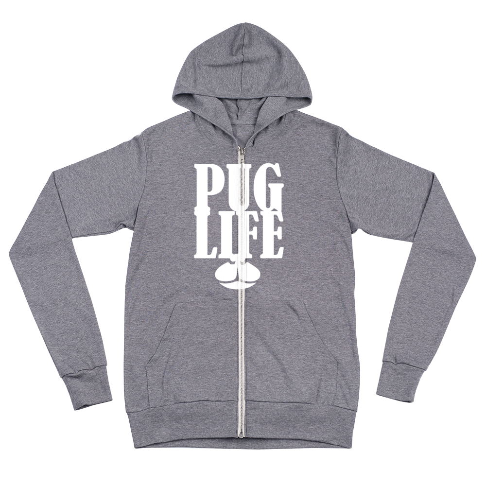 PUG Life Unisex zip hoodie