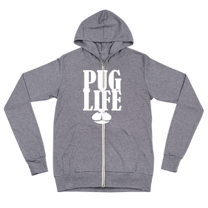 PUG Life Unisex zip hoodie