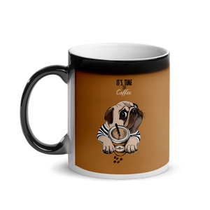 "It's coffee time" Cool Mug for a gift or you personally. Glossy Magic Mug