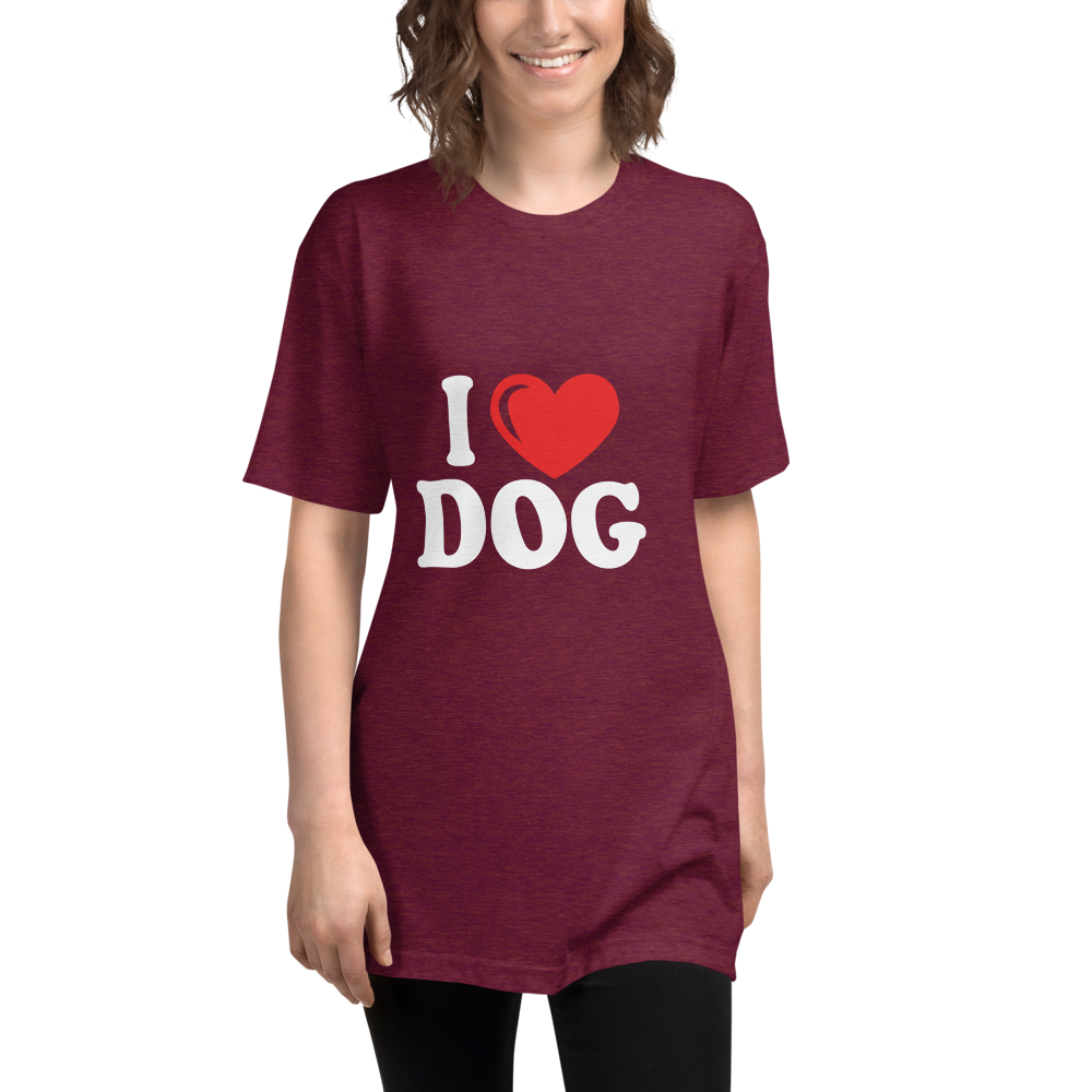 I Love Dog Track Shirt