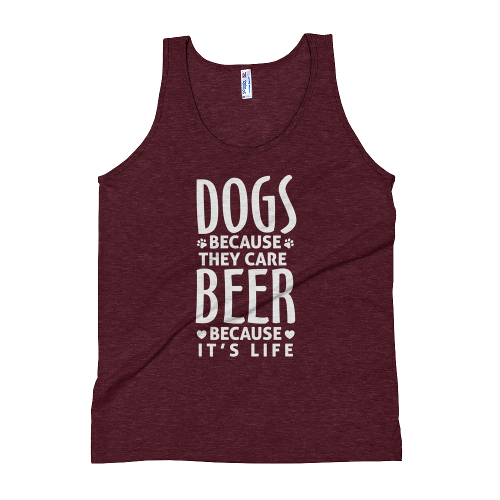 Dogs Because they care Tank Top